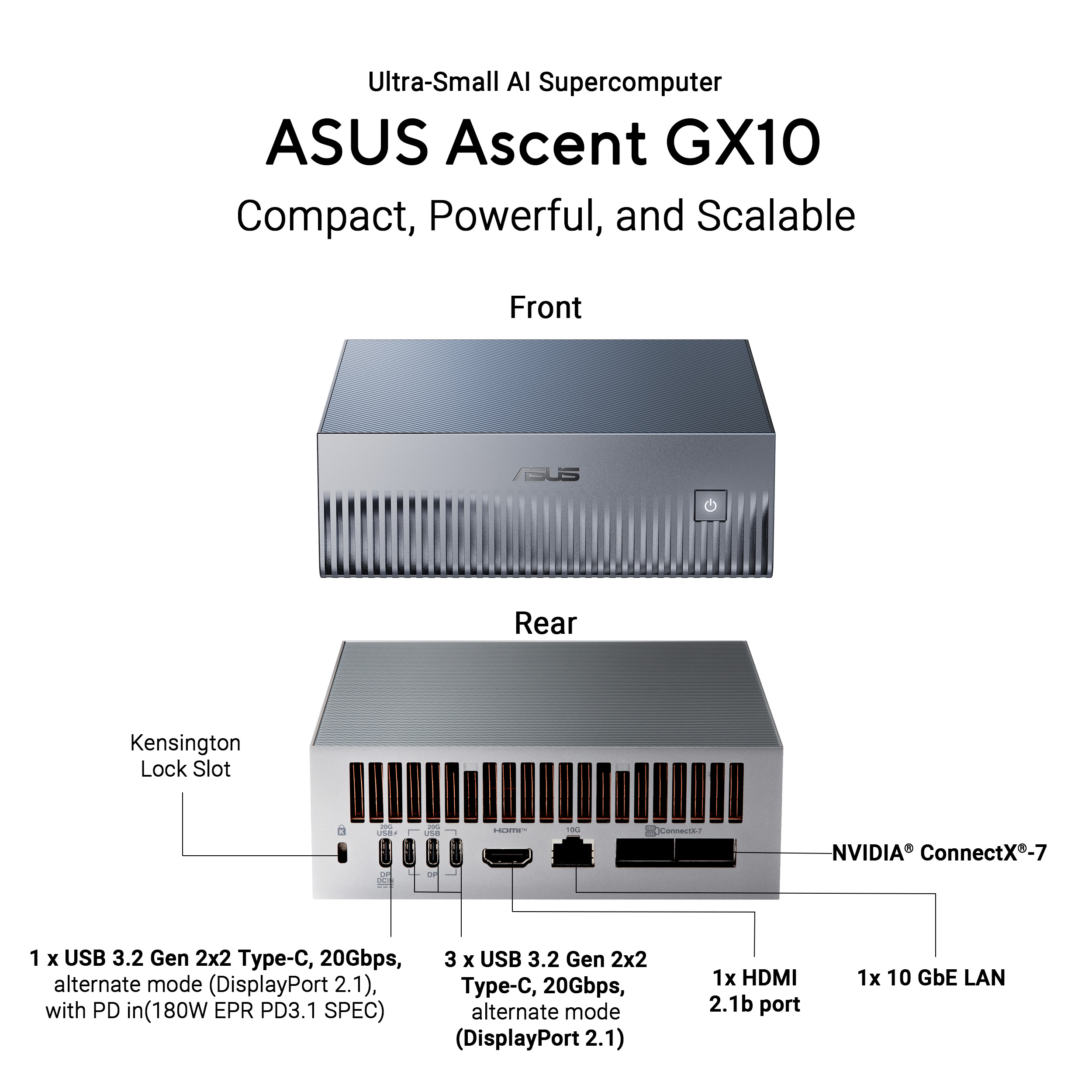 ASUS Ascent GX10 2TB AI Supercomputer - image 4