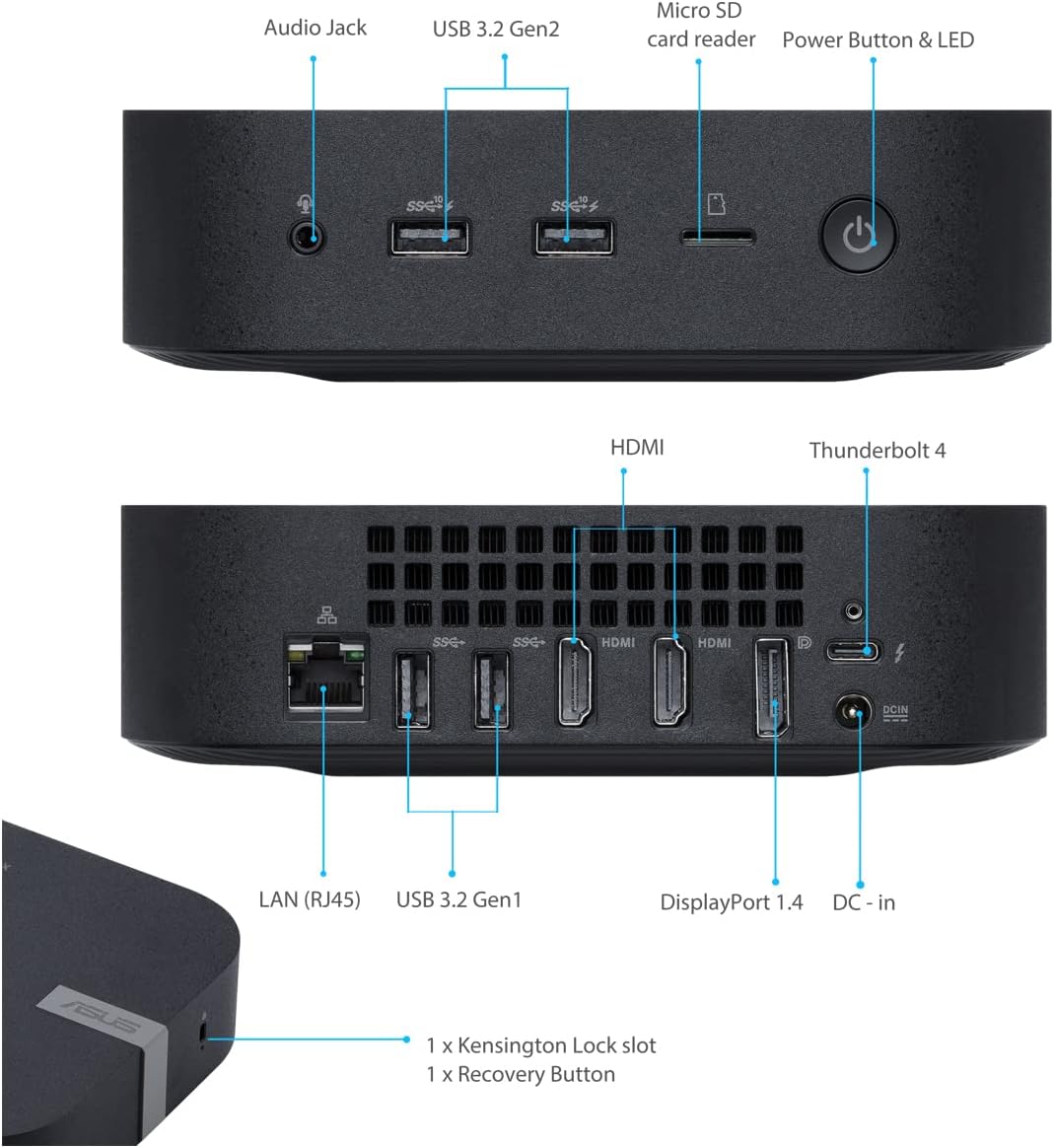 ASUS Chromebox 5 with Core i7-1260P 8GB RAM 256GB NVMe SSD - image 2