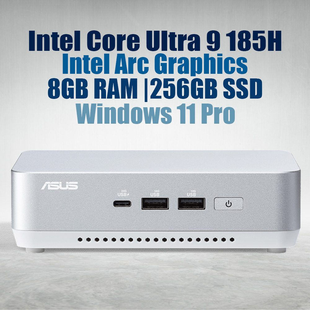 ASUS NUC 14 Pro Plus NUC14RVSU9 Core Ultra 9 vPro 185H 8GB 256GB Win11 Mini PC - image 2