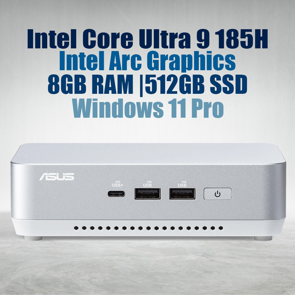 ASUS NUC 14 Pro Plus NUC14RVSU9 Core Ultra 9 vPro 185H 8GB 512GB Win11 Mini PC - image 2