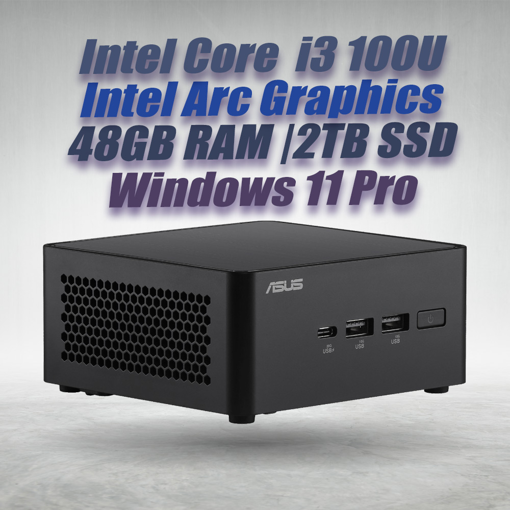 ASUS NUC 14 Pro NUC14RVHI3 Core 3 100U 48GB 2TB Win11 - image 2