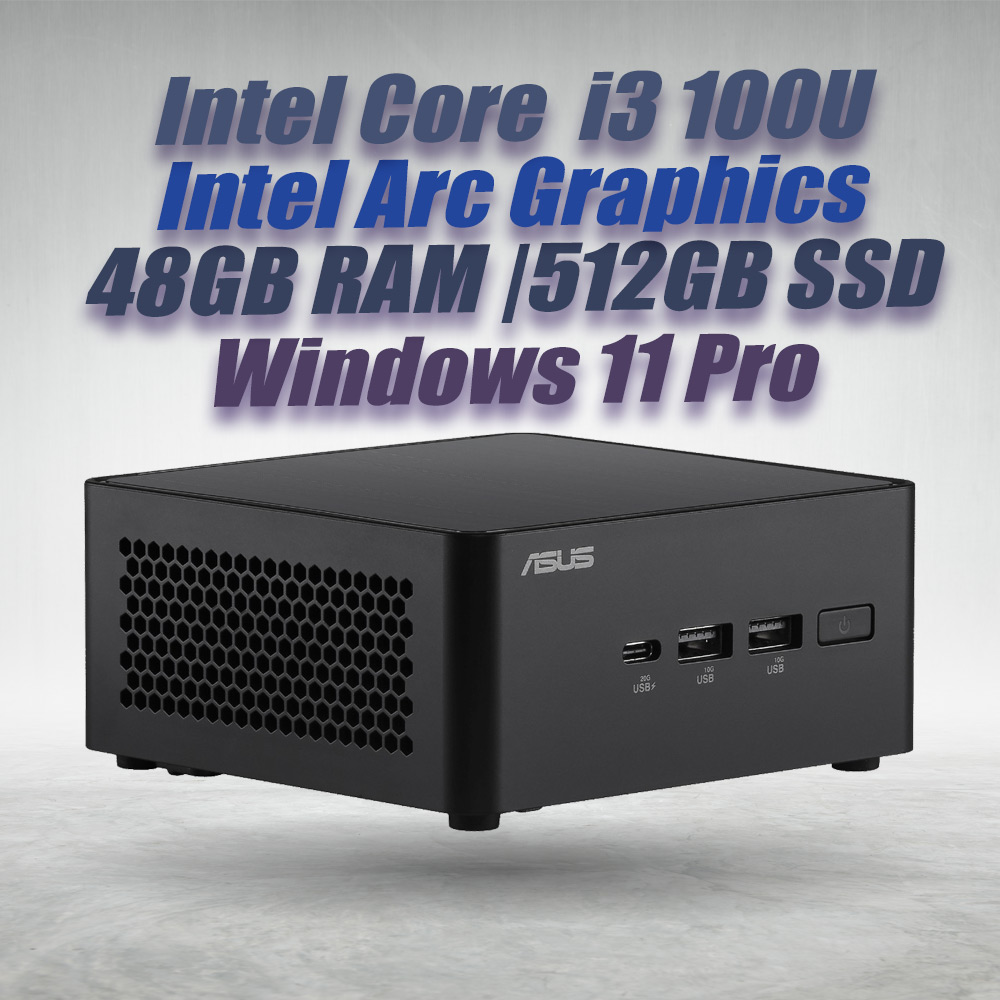 ASUS NUC 14 Pro NUC14RVHI3 Core 3 100U 48GB 512GB Win11 - image 2