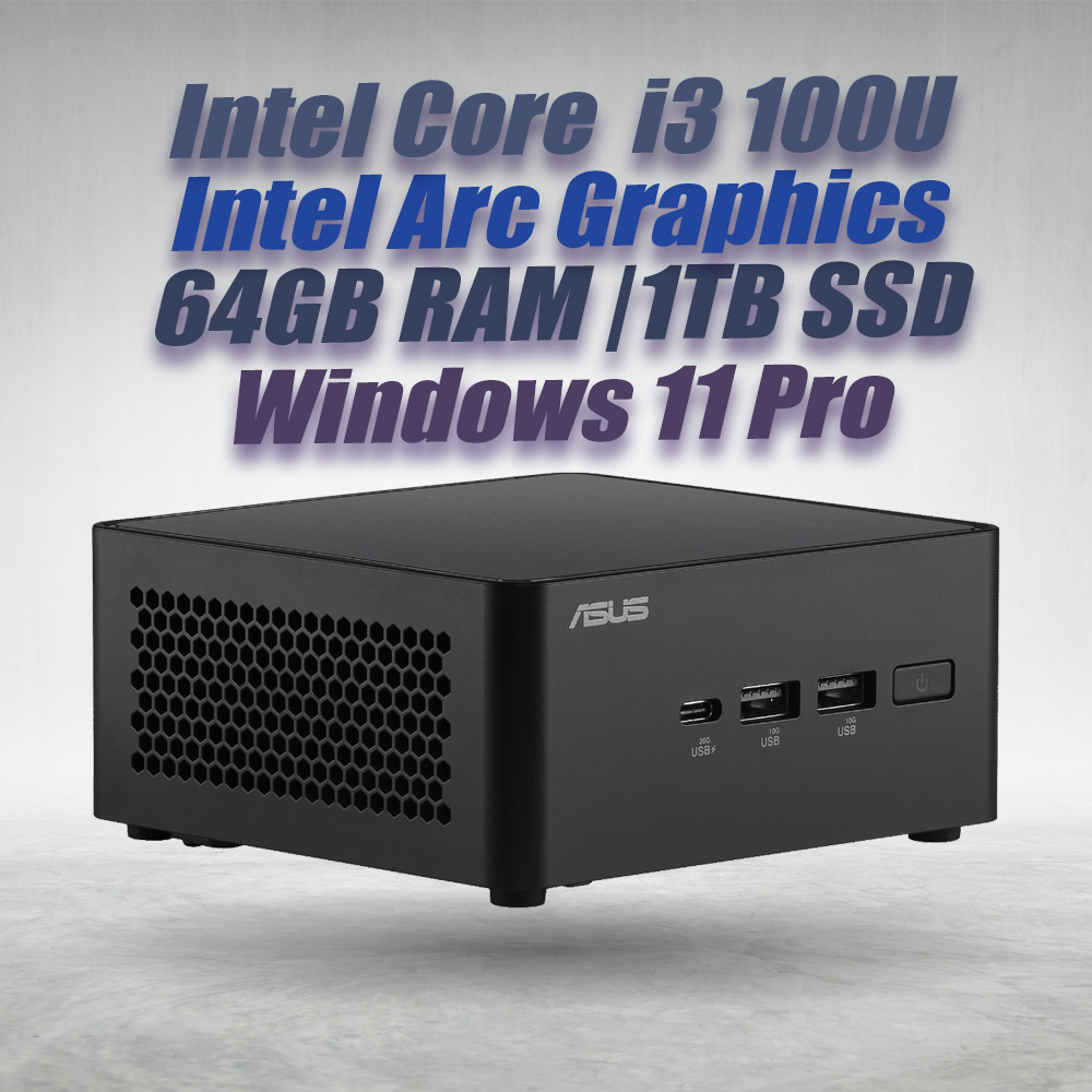 ASUS NUC 14 Pro NUC14RVHI3 Core 3 100U 64GB 1TB Win11 - image 2