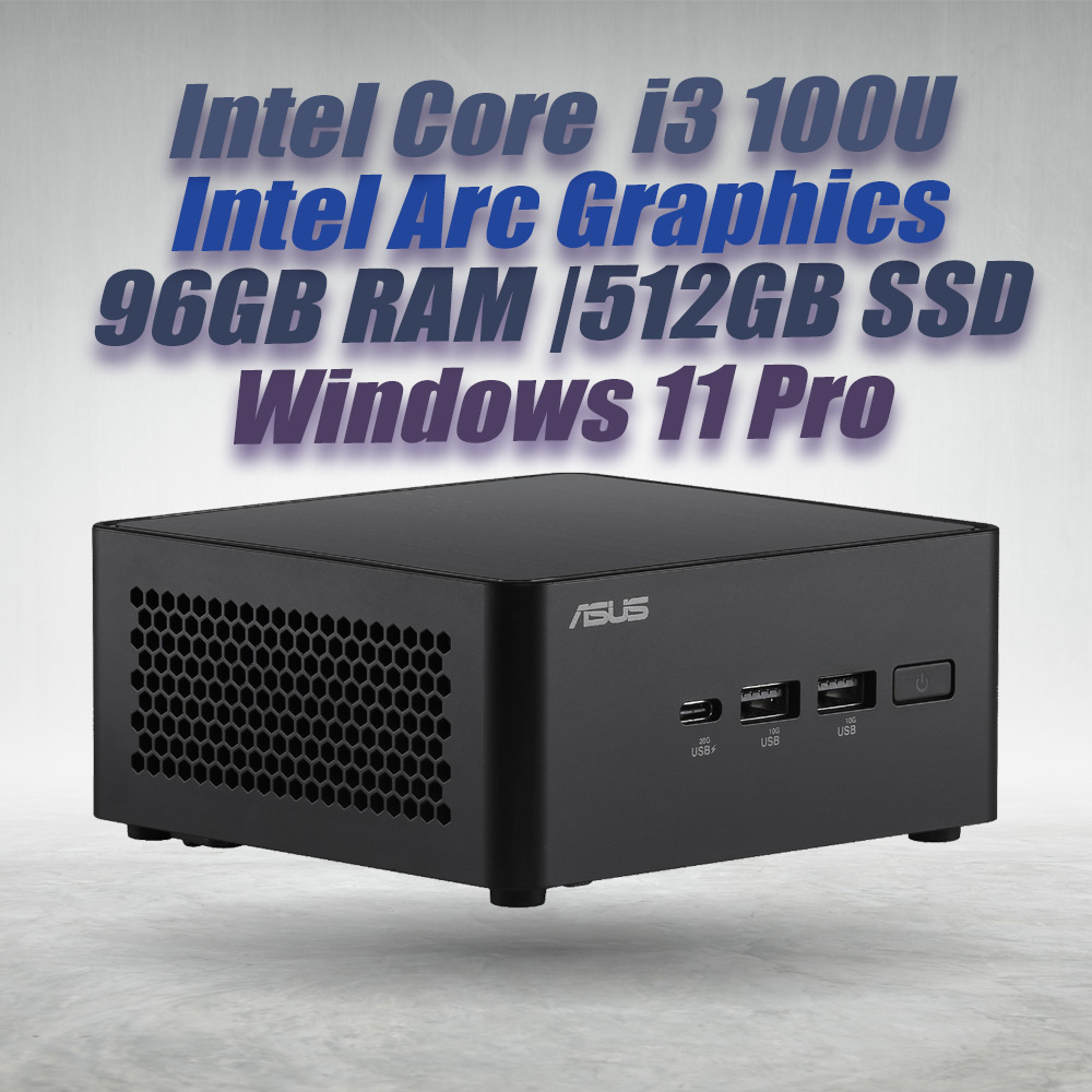 ASUS NUC 14 Pro NUC14RVHI3 Core 3 100U 96GB 512GB Win11 - image 2
