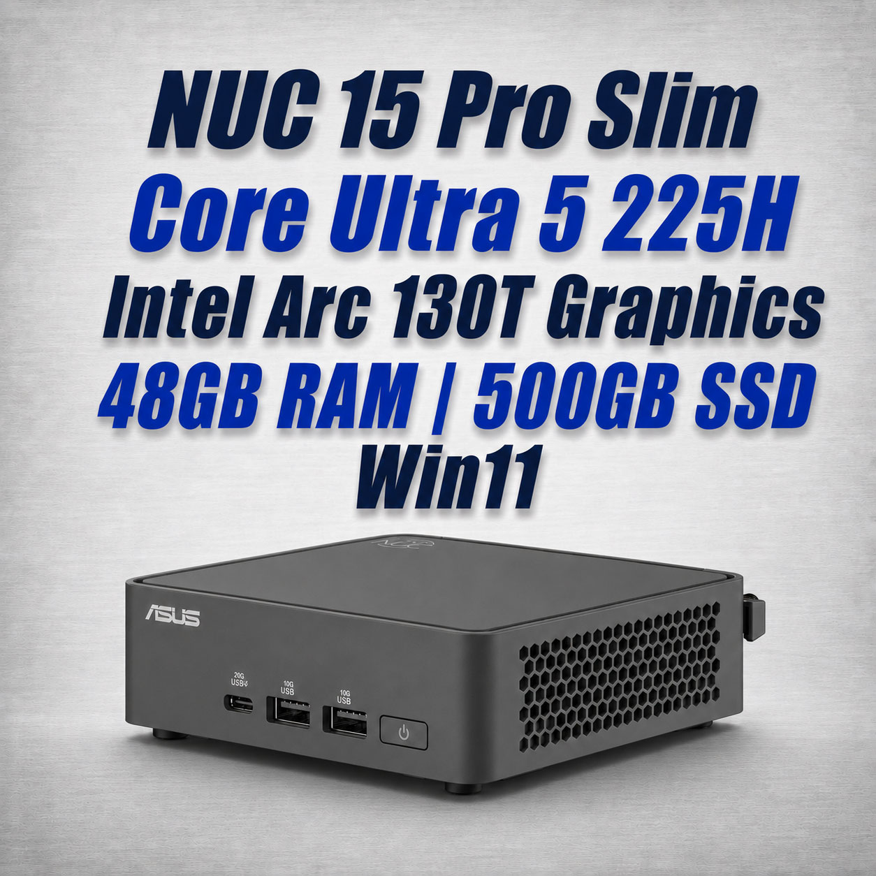 ASUS NUC 15 Pro Slim NUC15CRKU5 Core Ultra 5 225H 48GB 500GB Win11 Mini PC - image 2