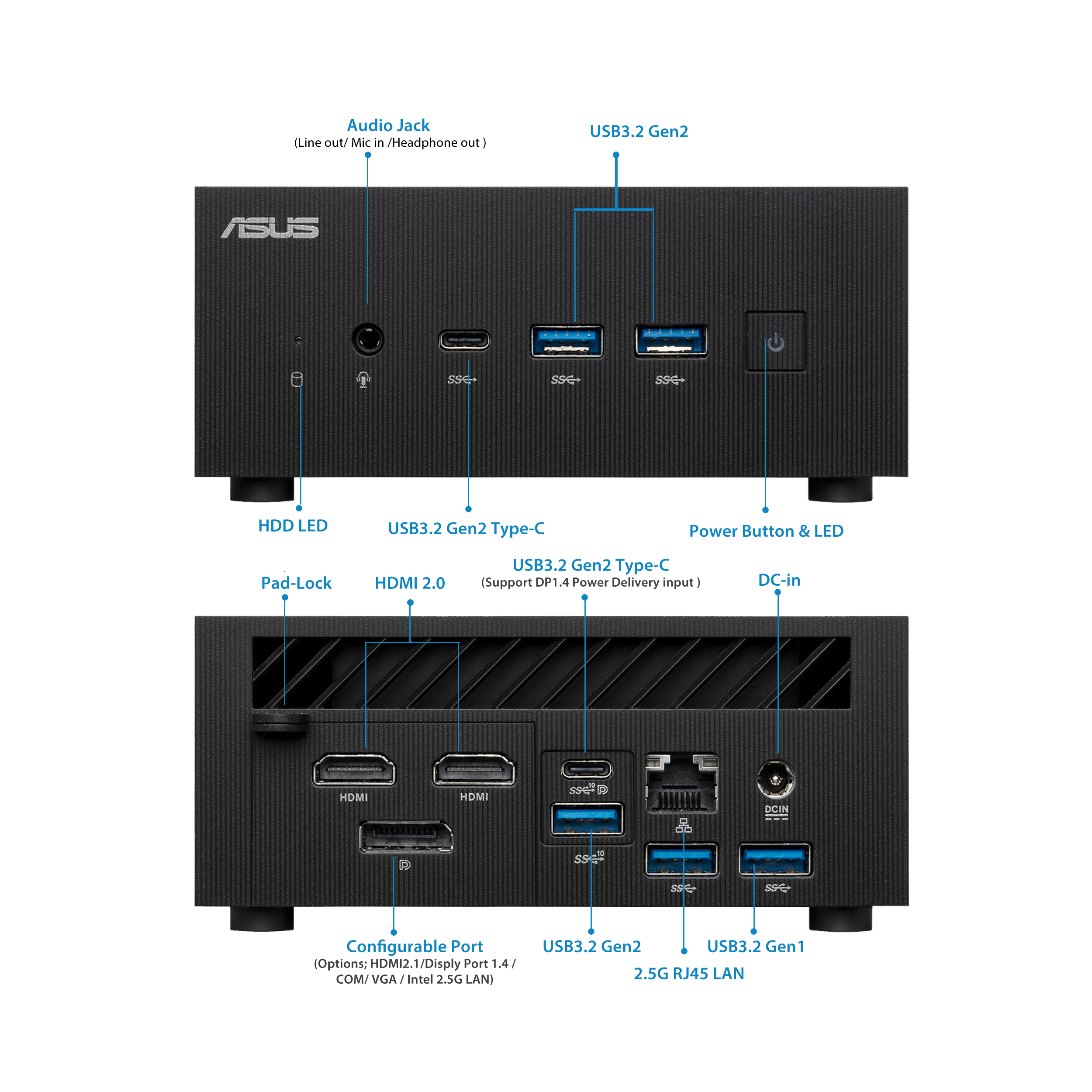 Asus ExpertCenter Barebone mini PC PN52 | AMD Ryzen 5 5600H - image 3