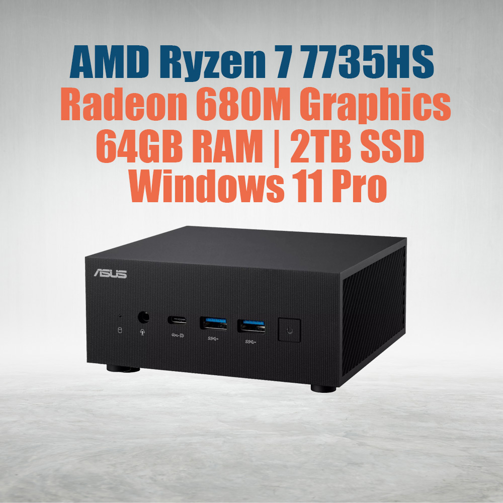 ASUS ExpertCenter Mini PC PN53 Ryzen 7 7735HS 64GB 2TB OS - image 2