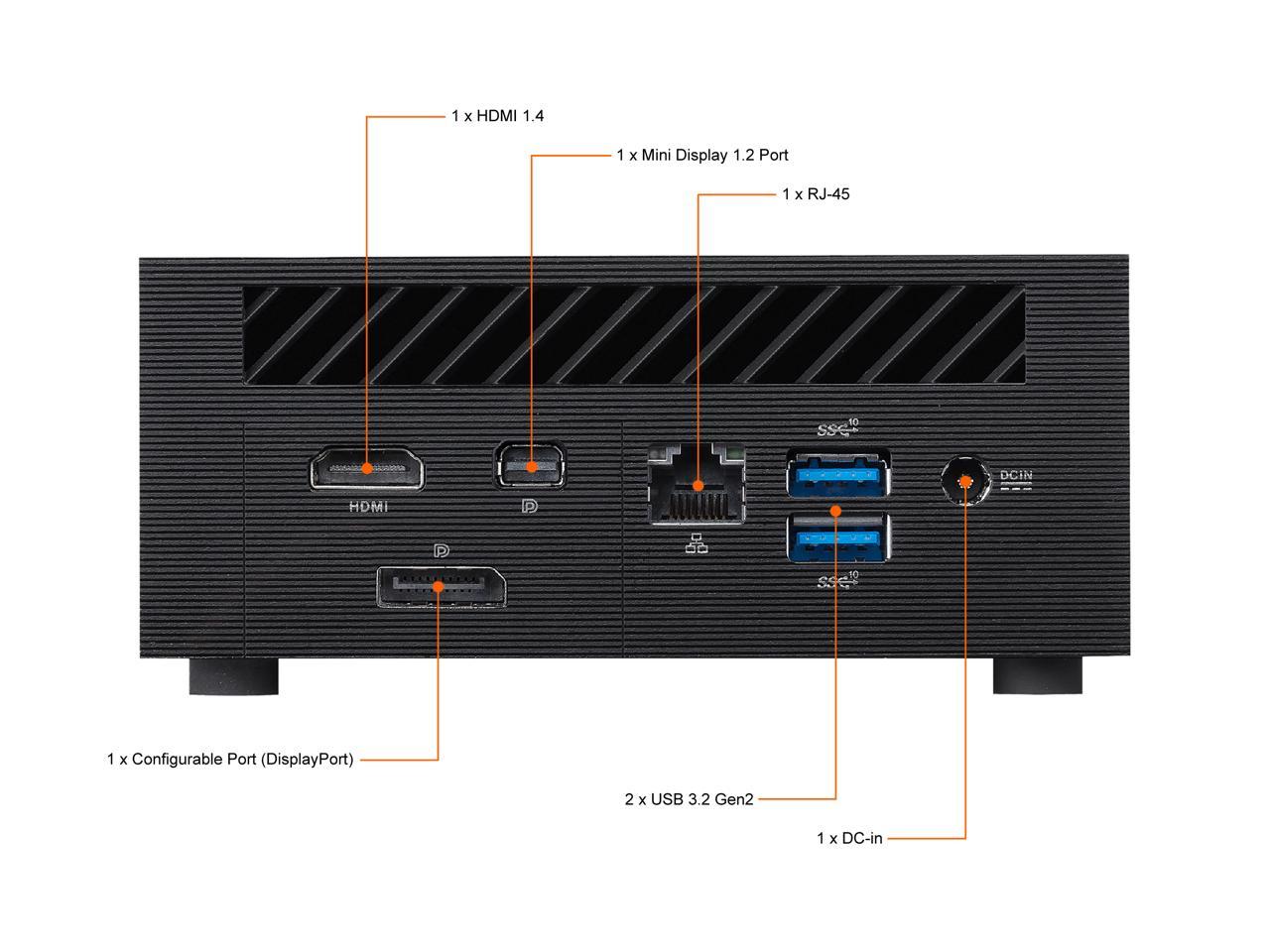 ASUS mini PC PN63-S1 i5 11300H|64GB DDR4 RAM|1TB SSD|Win 10 - image 4