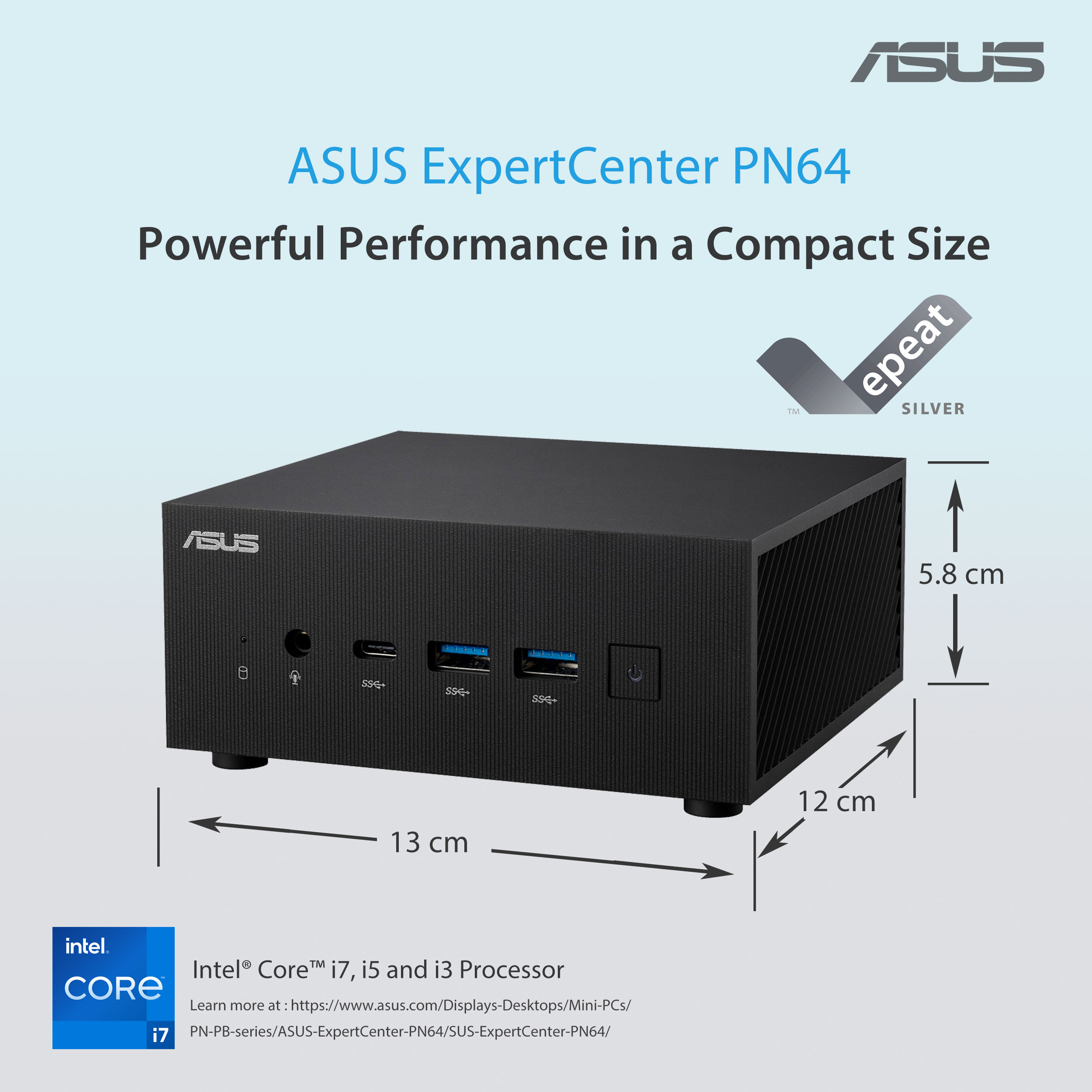 ASUS Mini PC ExpertCenter PN64 barebone with Intel Core i7 13700H - image 3