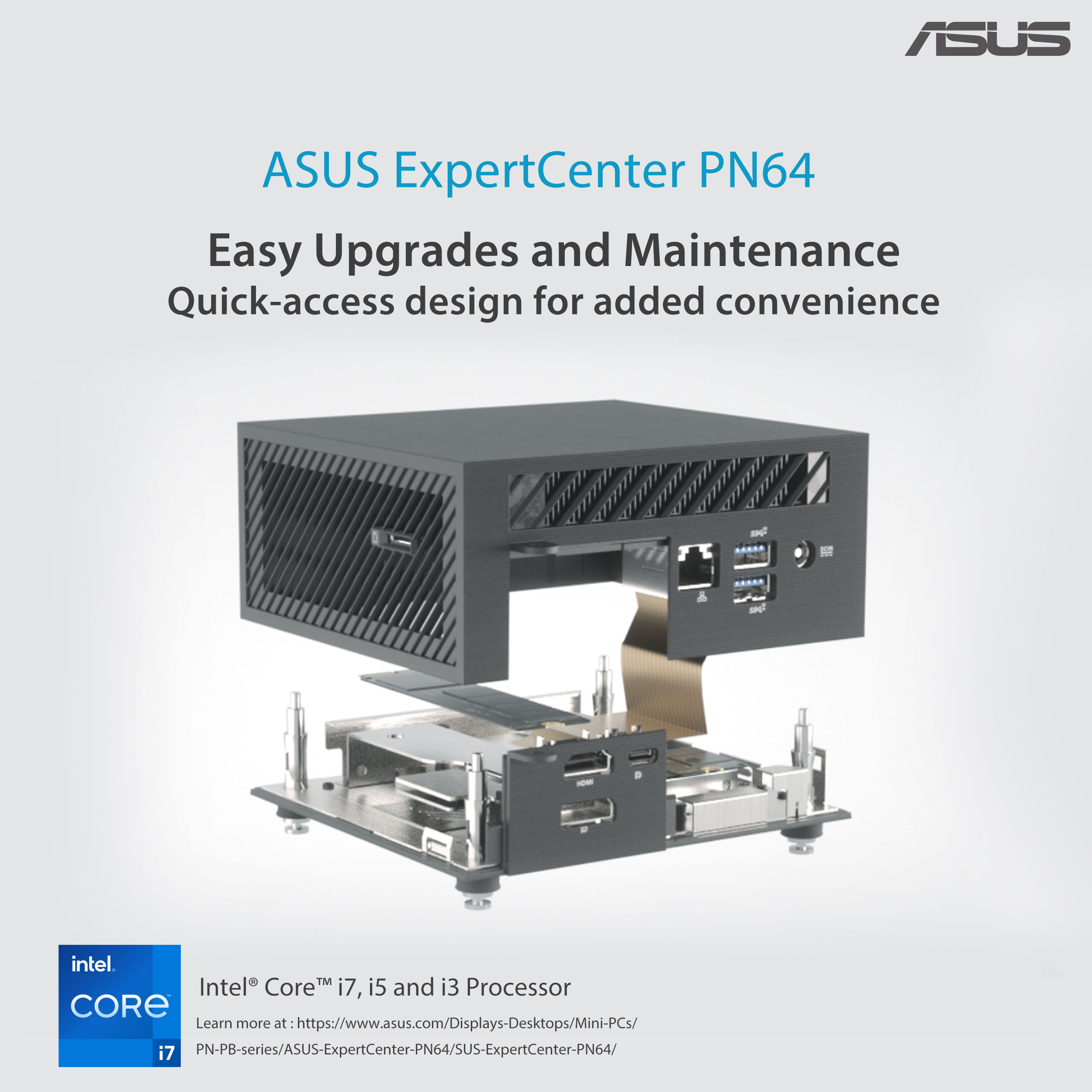 ASUS Mini PC ExpertCenter PN64 barebone with Intel Core i7 13700H - image 5
