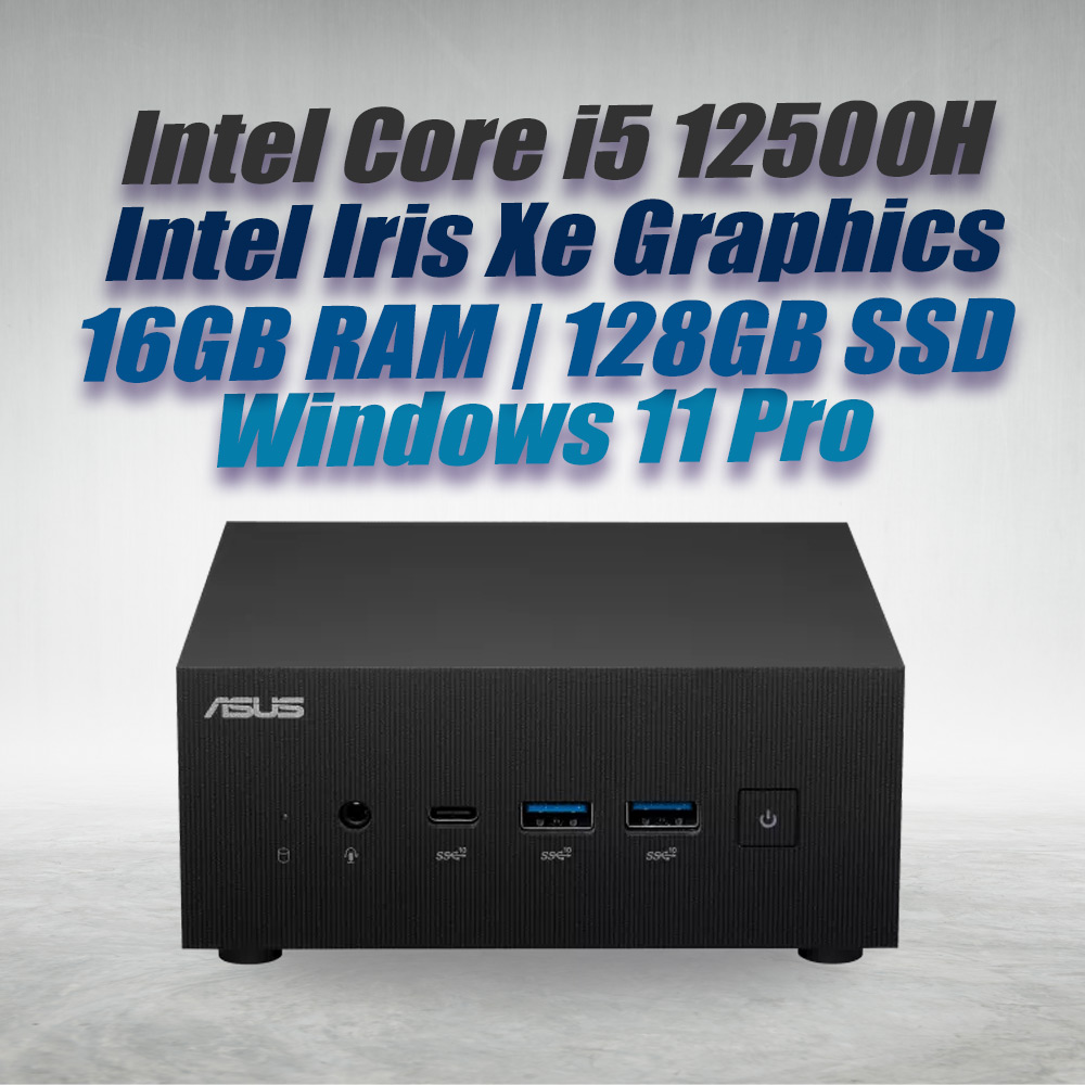 ASUS Mini PC PN64 i5 12500H 16GB DDR5 RAM 128GB SSD Win 11 - image 2