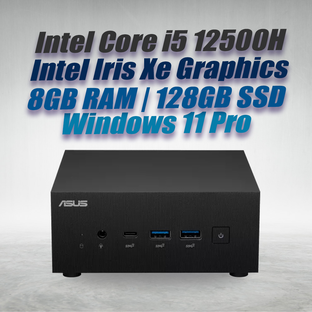 ASUS Mini PC PN64 i5 12500H 8GB DDR5 RAM 128GB SSD Win 11 - image 2