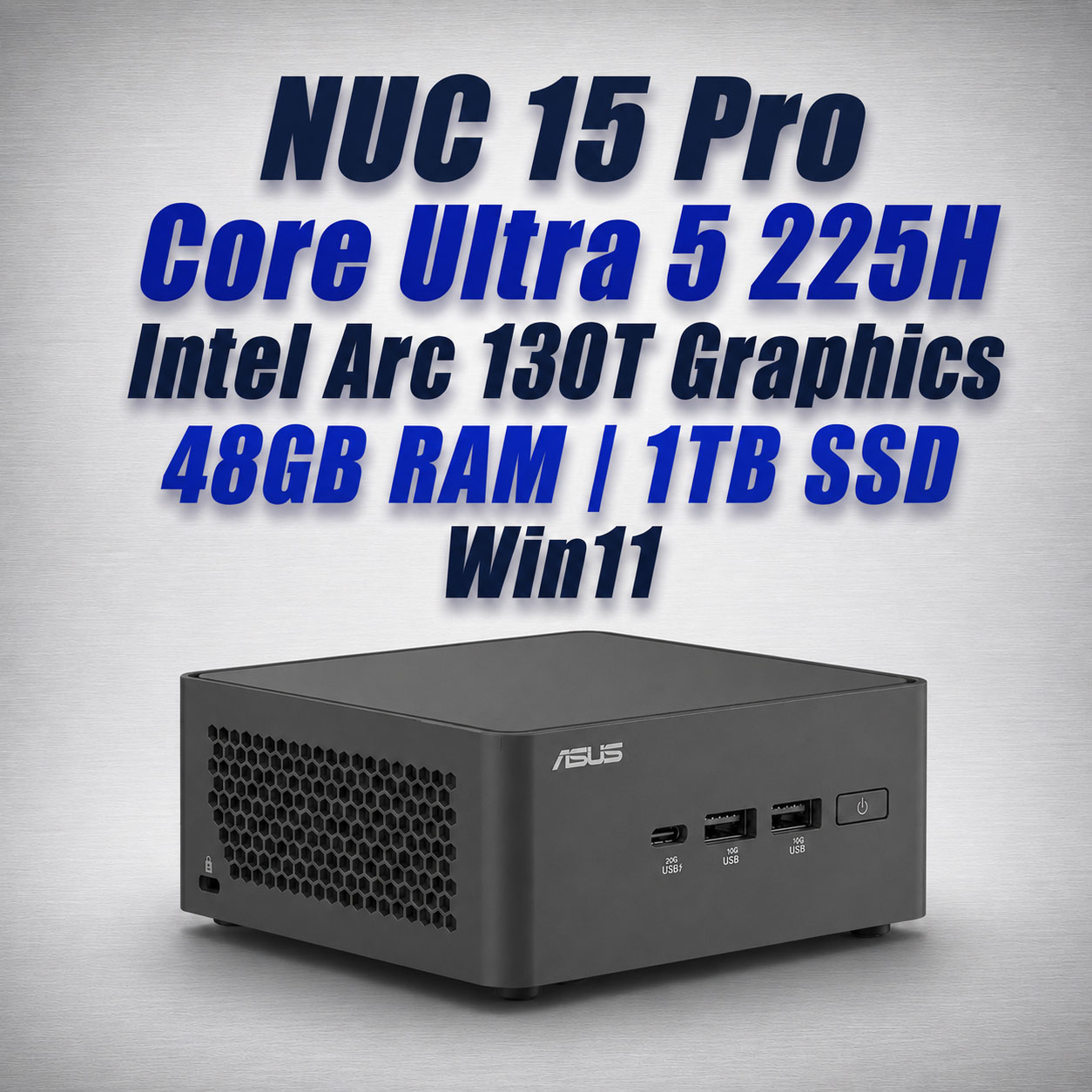 ASUS NUC 15 Pro NUC15CRHU5 Core Ultra 5 225H 48GB 1TB Win11 Mini PC - image 2