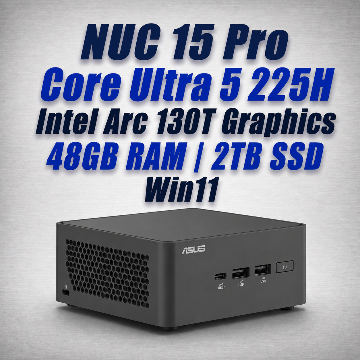 ASUS NUC 15 Pro NUC15CRHU5 Core Ultra 5 225H 48GB 2TB Win11 Mini PC - image 2