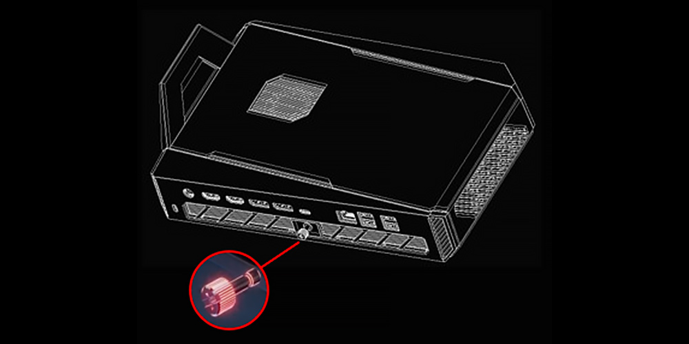 Unscrew the thumbscrew