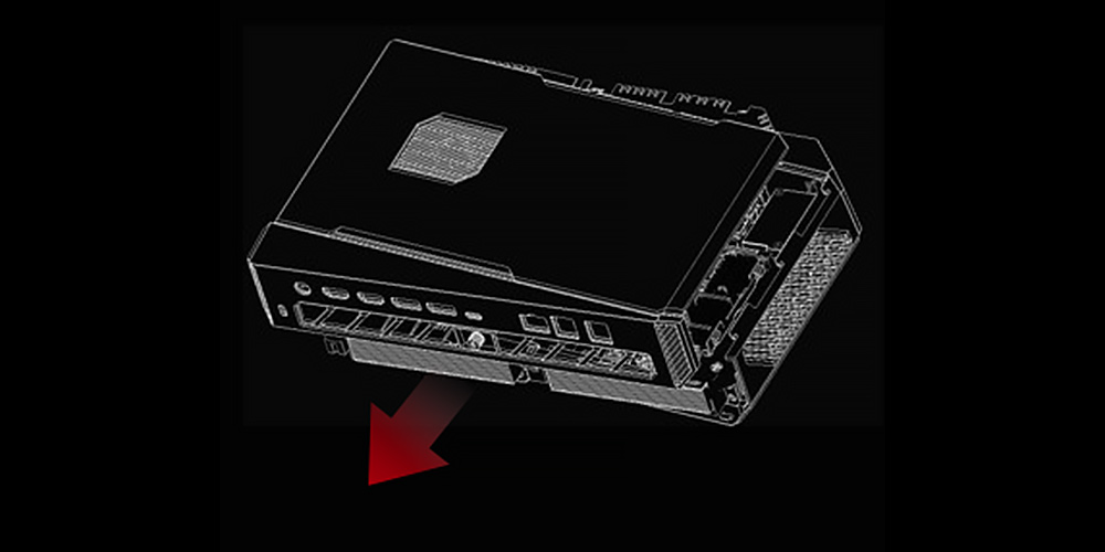 Slide case up to open