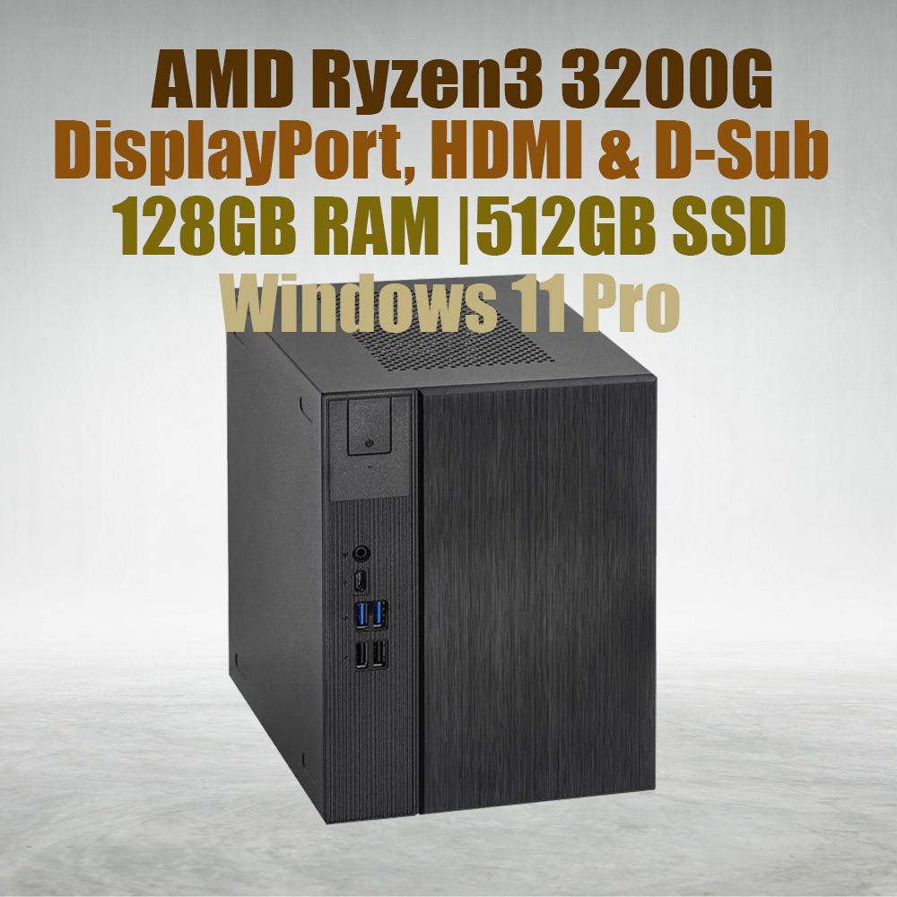 Asrock DeskMeet X300 R3 3200G Processor 128GB Ram 512GB SSD win11 - image 2