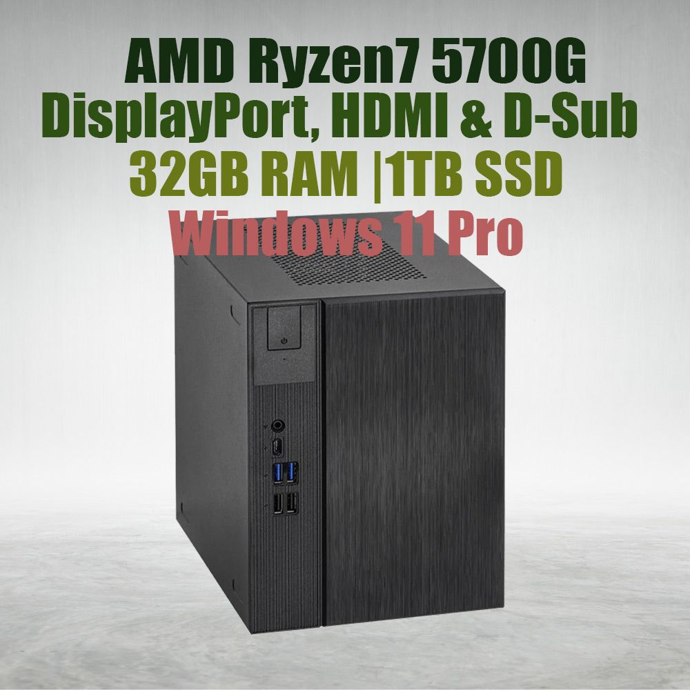 Asrock DeskMeet X300 R7 5700G Processor 32GB Ram 1TB SSD win11 - image 2