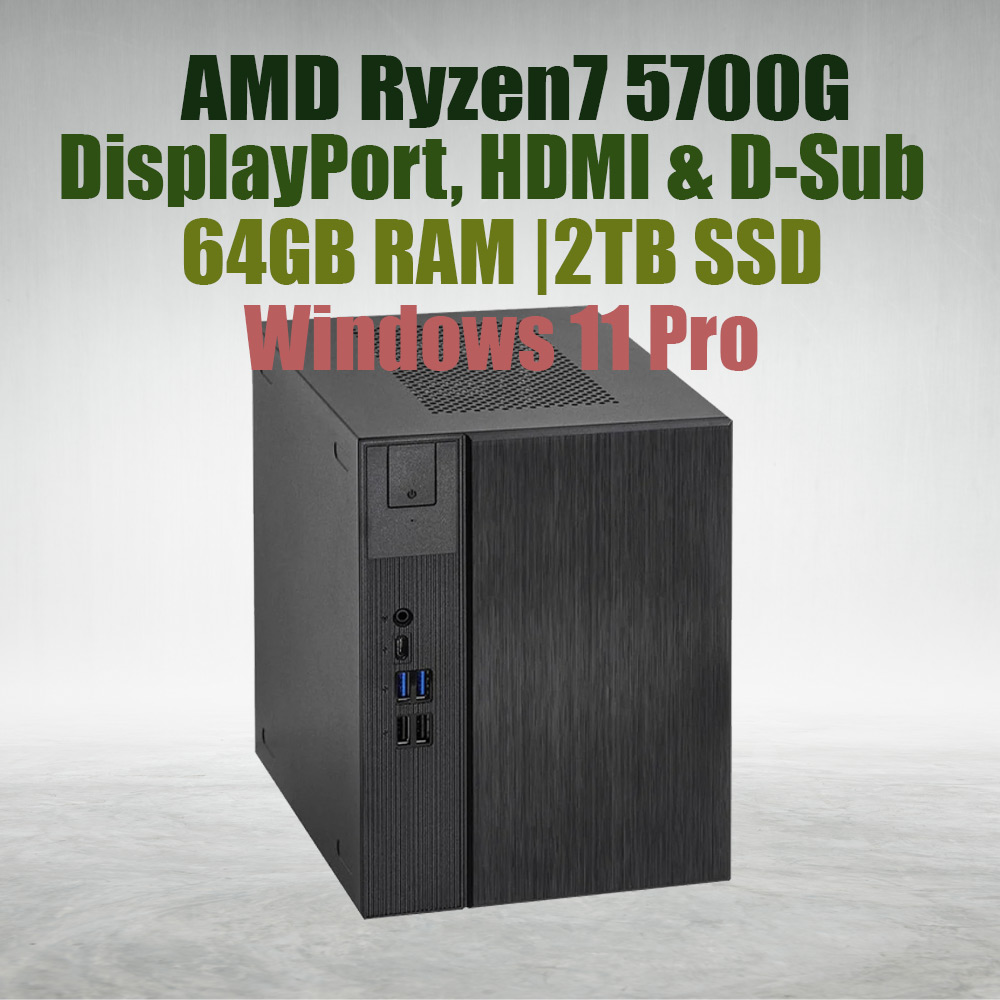 Asrock DeskMeet X300 R7 5700G Processor 64GB Ram 2TB SSD win11 - image 2