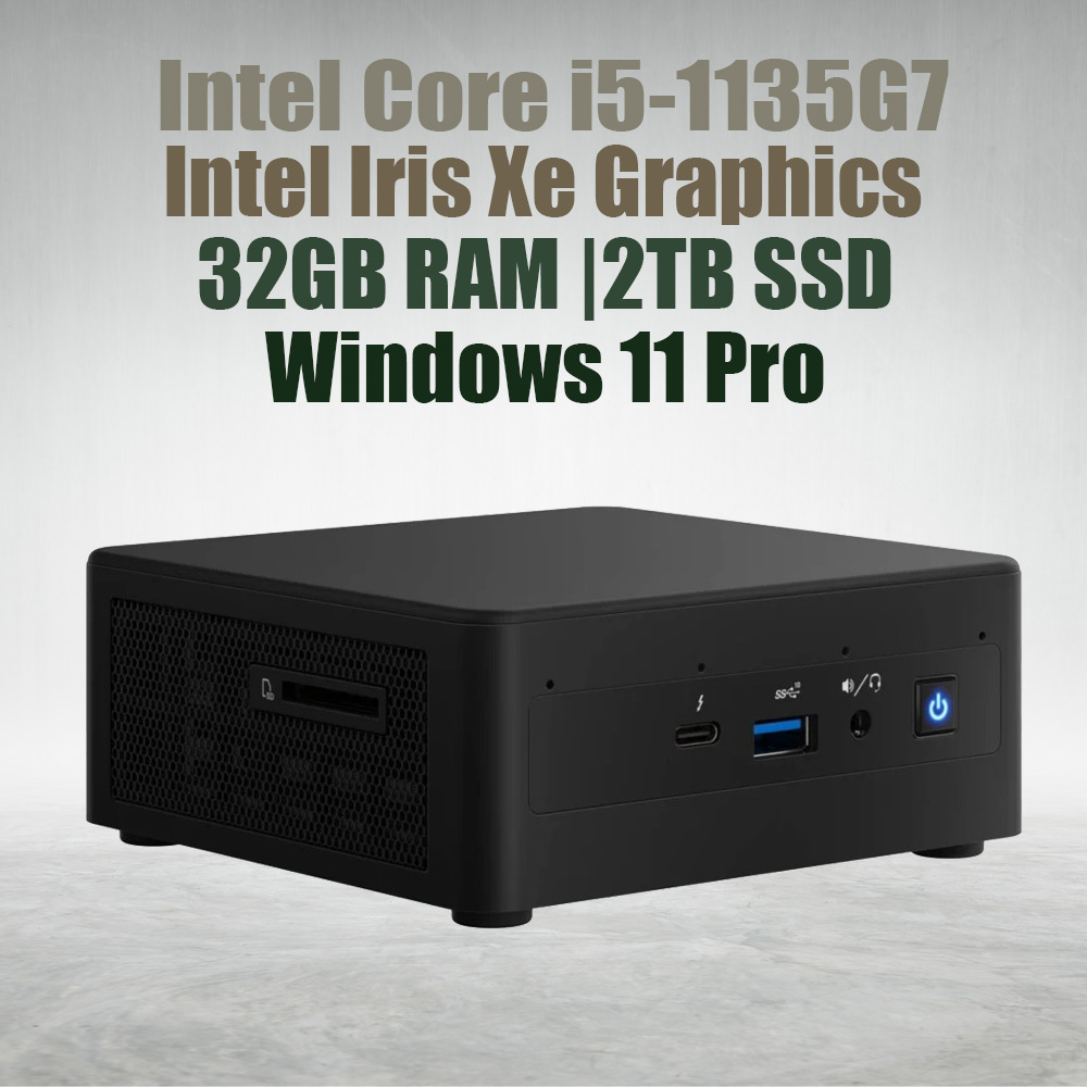 Intel NUC11 Pro Kit NUC11TNHi5 Core i5-1135G7 32GB 2TB Win11 Mini Pc - image 2