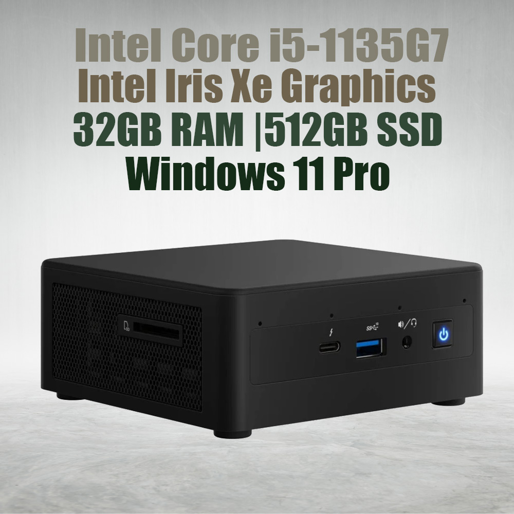 Intel NUC11 Pro Kit NUC11TNHi5 Core i5-1135G7 32GB 512GB Win11 Mini Pc - image 2