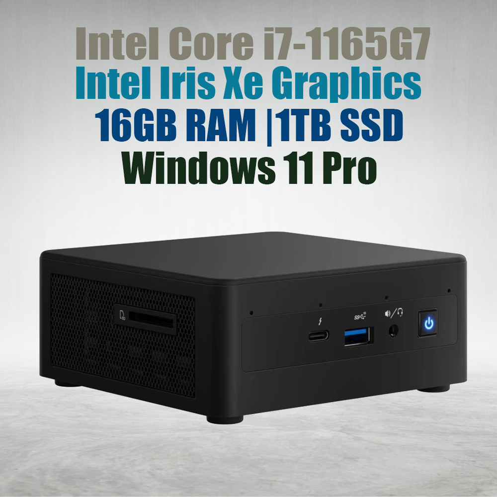 Intel NUC11 Pro Kit NUC11TNHi7 Core i7-1165G7 16GB 1TB Win11 Mini Pc - image 2