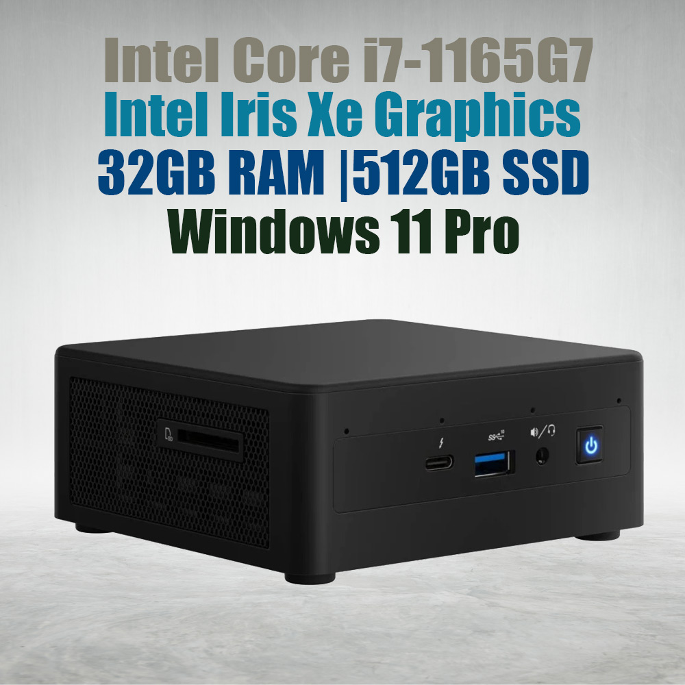 Intel NUC11 Pro Kit NUC11TNHi7 Core i7-1165G7 32GB 512GB Win11 Mini Pc - image 2