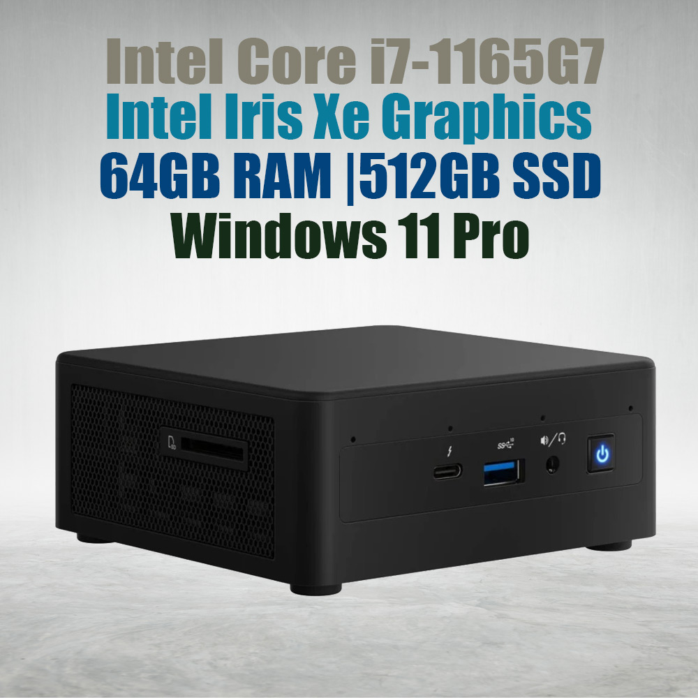 Intel NUC11 Pro Kit NUC11TNHi7 Core i7-1165G7 64GB 512GB Win11 Mini Pc - image 2