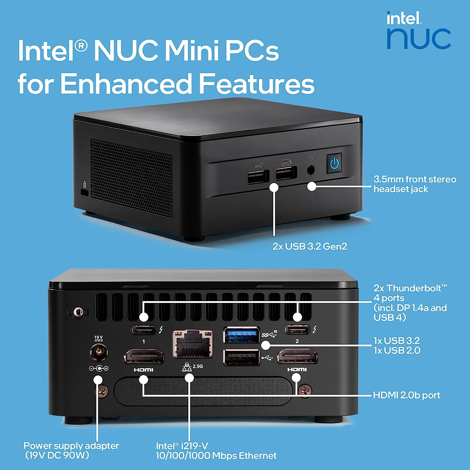 ASUS MiniPC NUC12WSHi7 i7-1260P 16GB 256GB OS Off KBM 24in - image 5