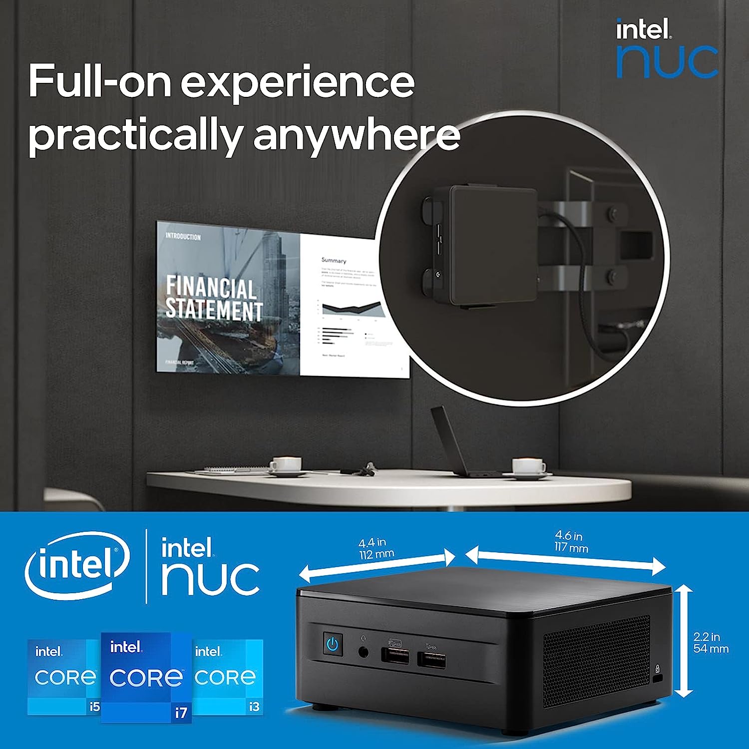 ASUS MiniPC NUC12WSHi7 i7-1260P 16GB 256GB OS Off KBM 24in - image 6