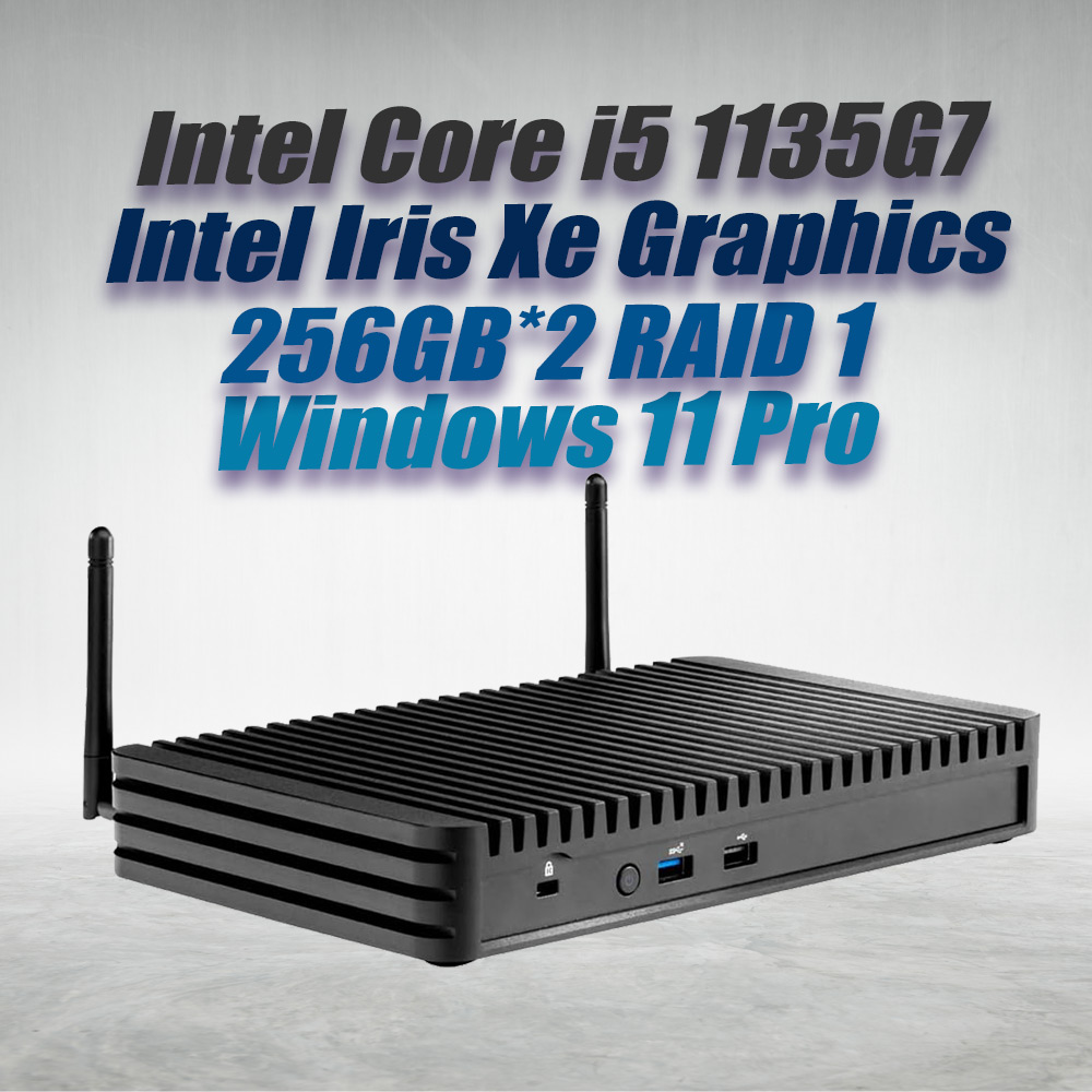Intel NUC11 Rugged Element BKCMCR1ABA i5-1135G7 MiniPc 8GB 256GB RAID 1 Win11 - image 2