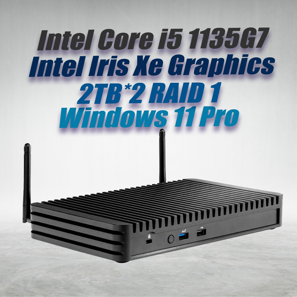 Intel NUC11 Rugged Element BKCMCR1ABA i5-1135G7 MiniPc 8GB 2TB RAID 1 Win11 - image 2