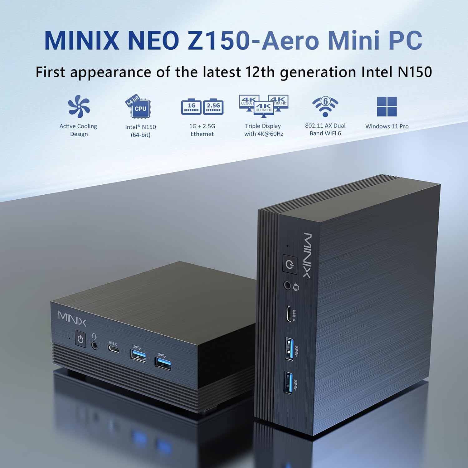 MINIX NEO Z150 Aero Intel N150 Prosessor Barebone Mini PC - image 4