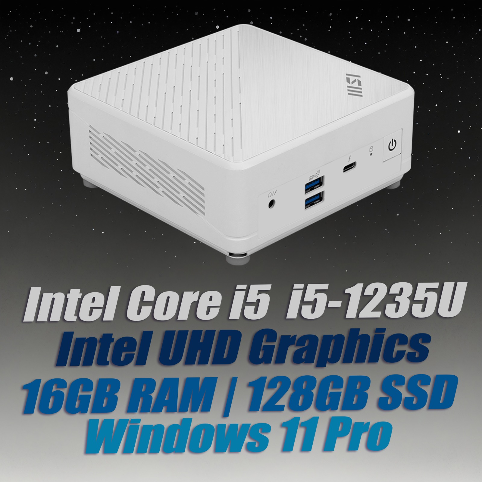 MSI Cubi 5 12M W i5-1235U Barebone|16GB DDR4|128GB SSD| Win11 - image 2
