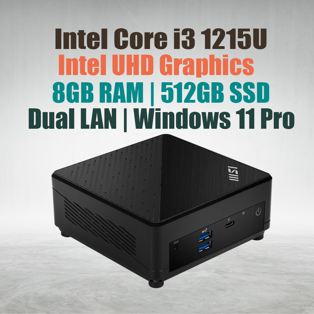 MSI Cubi 5 12M i3-1215U Barebone|8GB DDR4|512GB SSD| Win11 - image 2