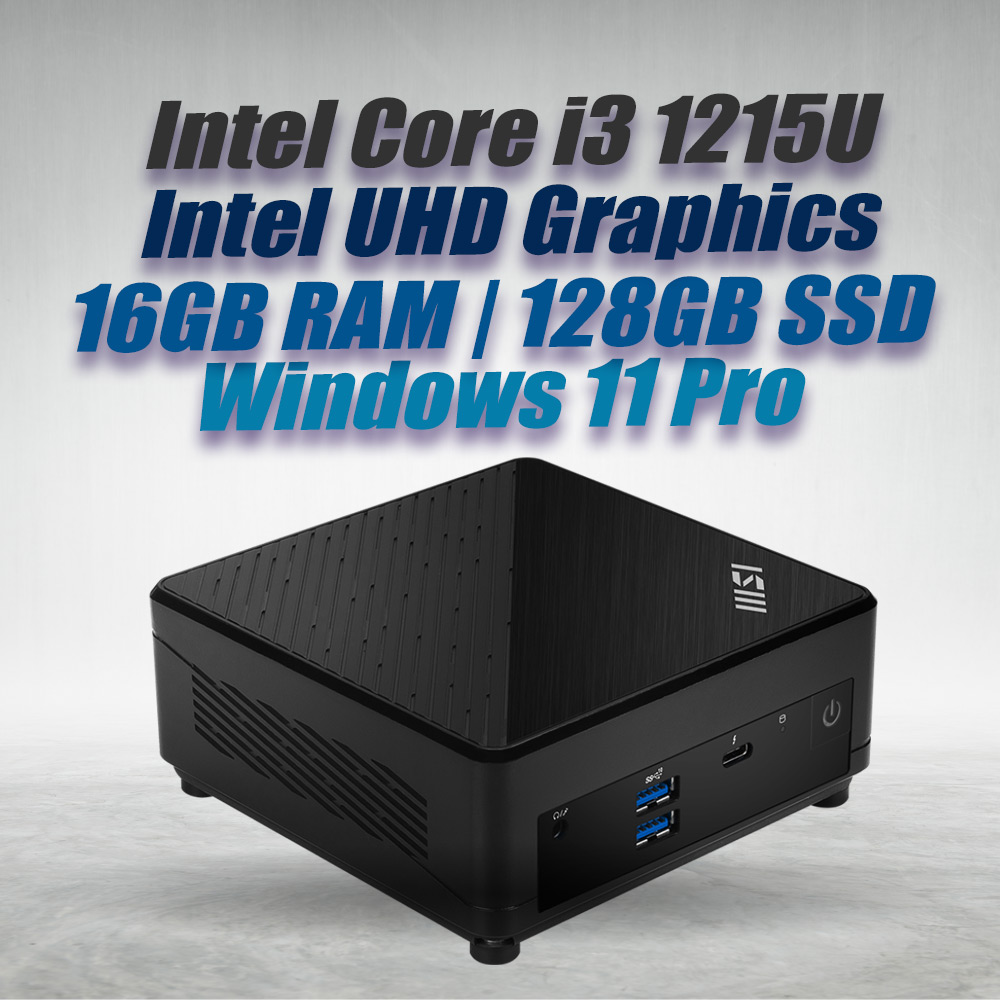 MSI Cubi 5 12M i3-1215U Barebone|16GB DDR4|128GB SSD| Win11 - image 2