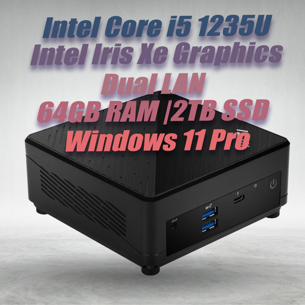 MSI Cubi 5 12M i5-1235U|64GB DDR4|2TB SSD| Win11 - image 2