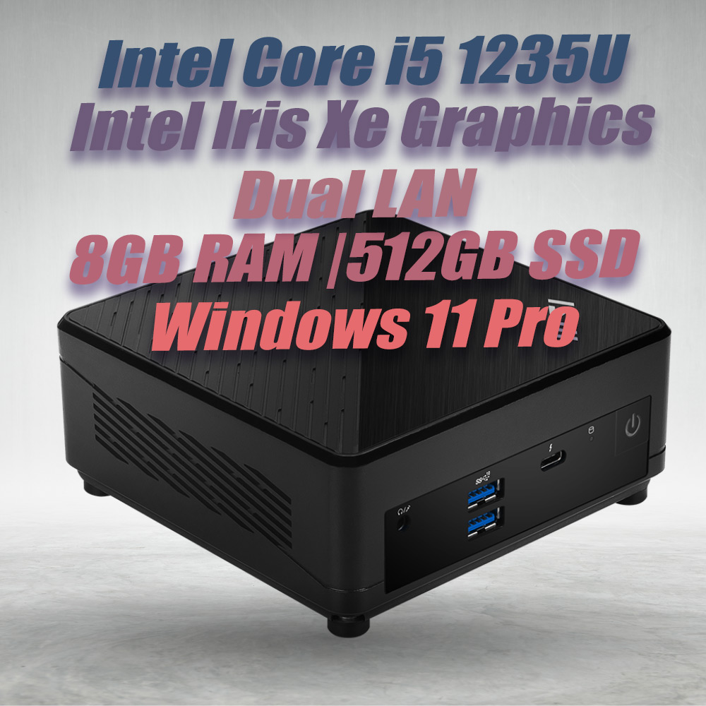 MSI Cubi 5 12M i5-1235U|8GB DDR4|512GB SSD| Win11 - image 2