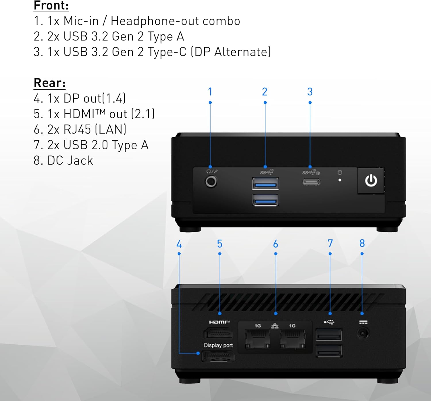 Msi Cubi N ADL S Minipc N100 8GB 1TB Windows 11