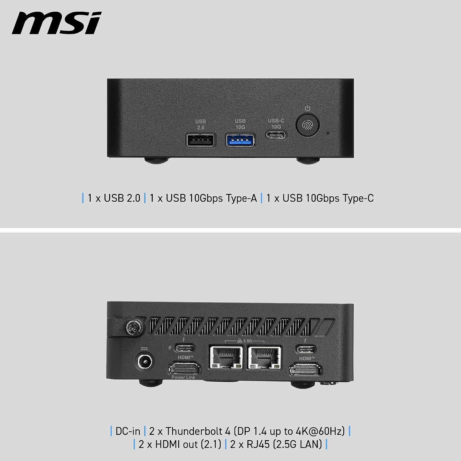 MSI Cubi NUC AI+ 3MG-030BIN i7-355 Barebone Mini PC - image 3