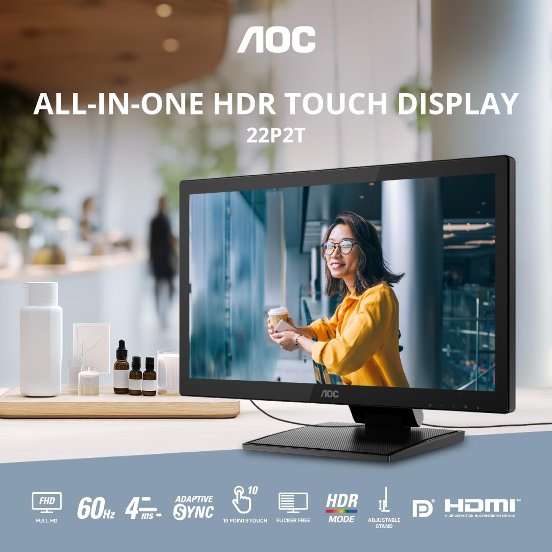 AOC 22P2T 21.5inch VA Full HD Monitor - image 2