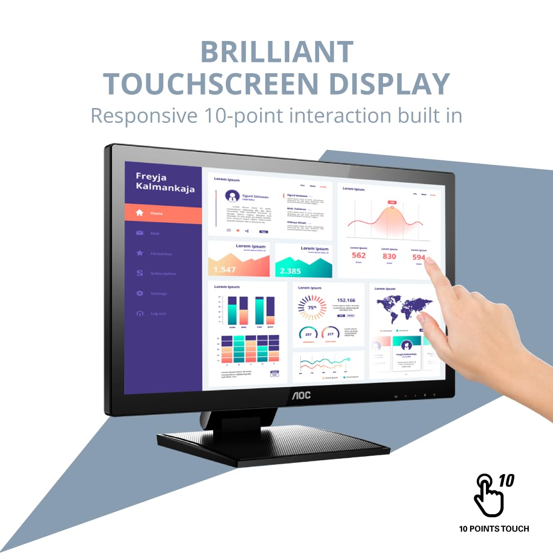 AOC 22P2T 21.5inch VA Full HD Monitor - image 3