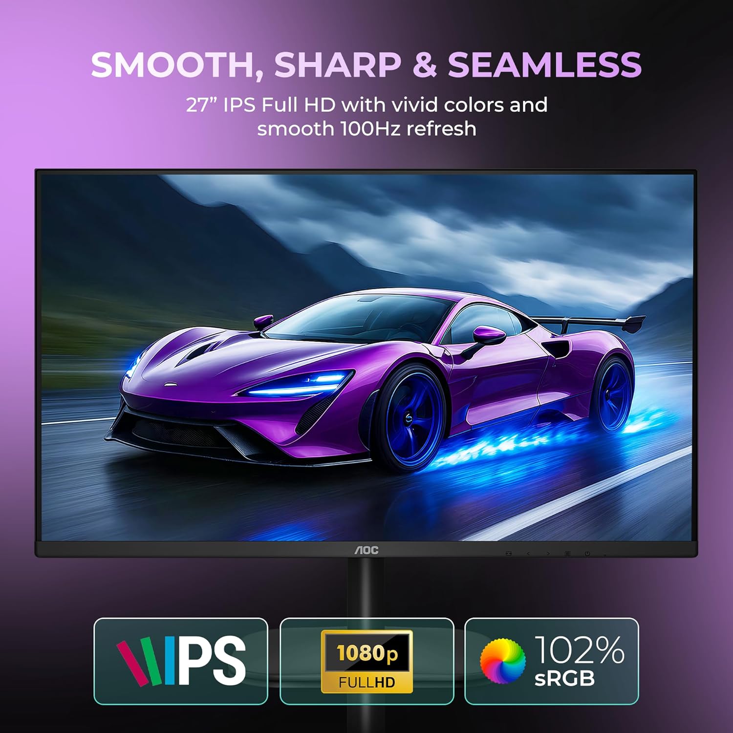 AOC 27B2H2 27inch Full HD IPS Monitor - image 2