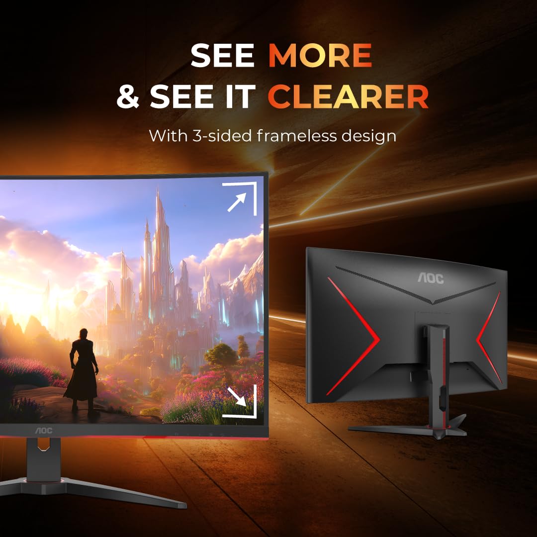 AOC C32G2ZE2 32inch FHD 1500R Curved Gaming Monitor - image 3