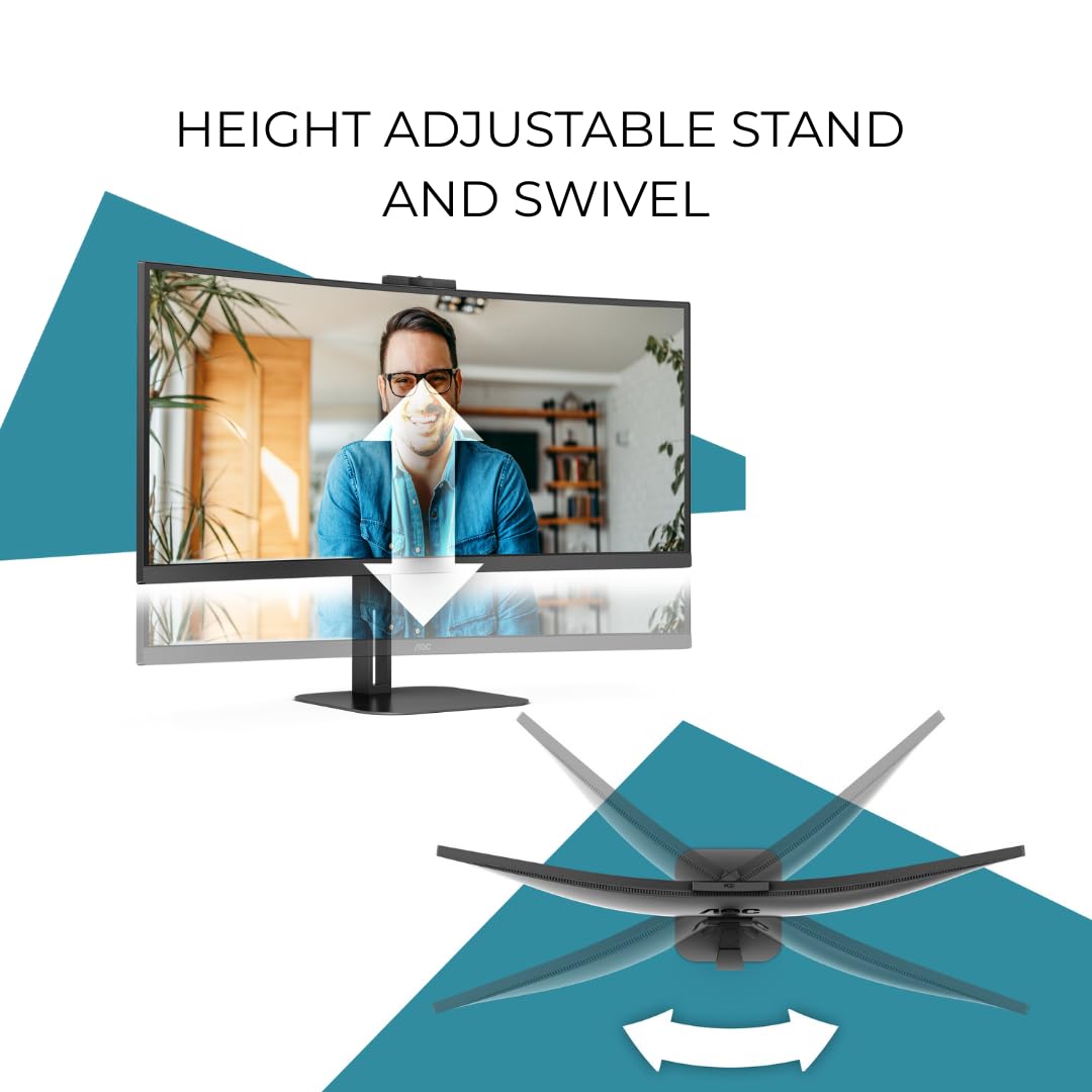 AOC CU34V5CW/BK 34inch Ultrawide Curved WQHD Monitor - image 4