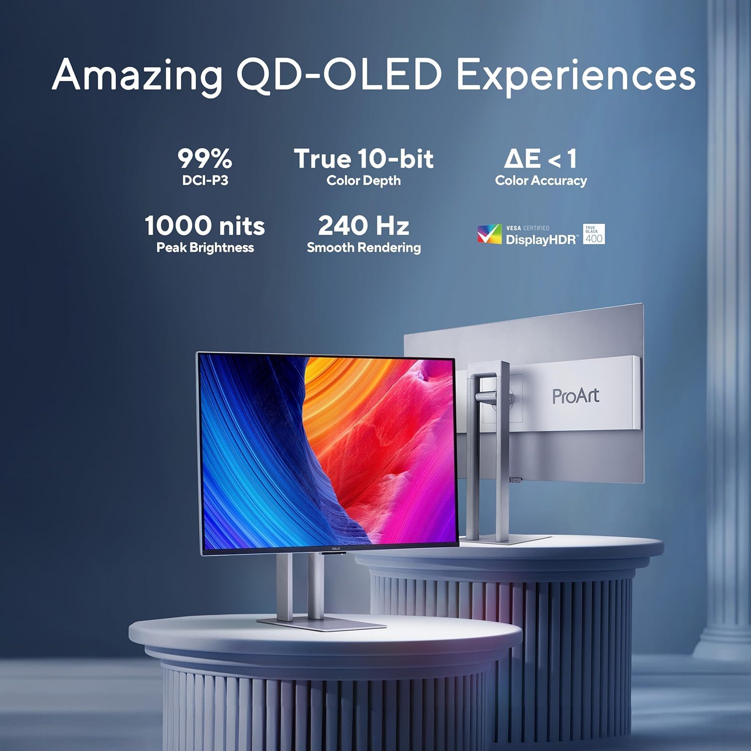 ASUS ProArt Display OLED PA32UCDM 32-inch 4K QD-OLED Professional Monitor - image 3