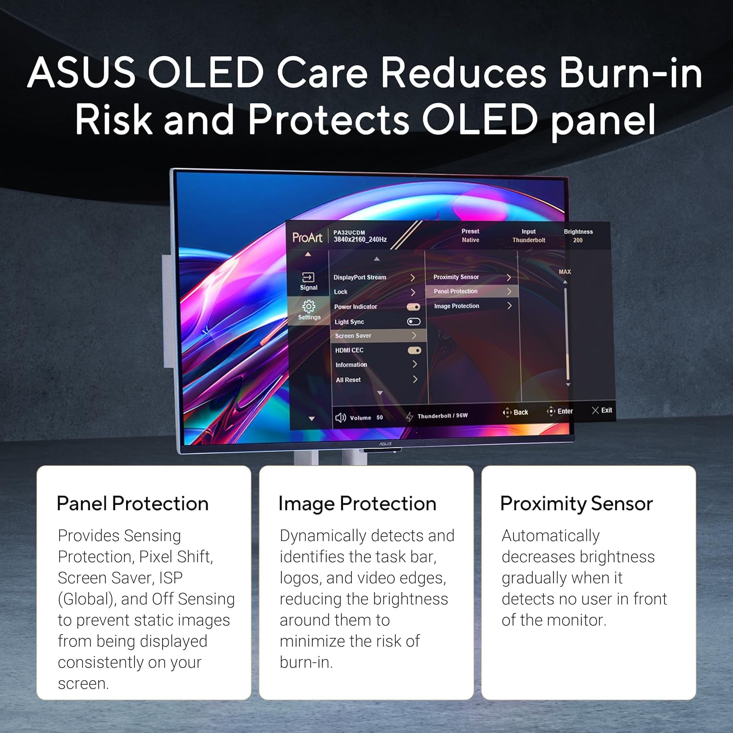 ASUS ProArt Display OLED PA32UCDM 32-inch 4K QD-OLED Professional Monitor - image 4