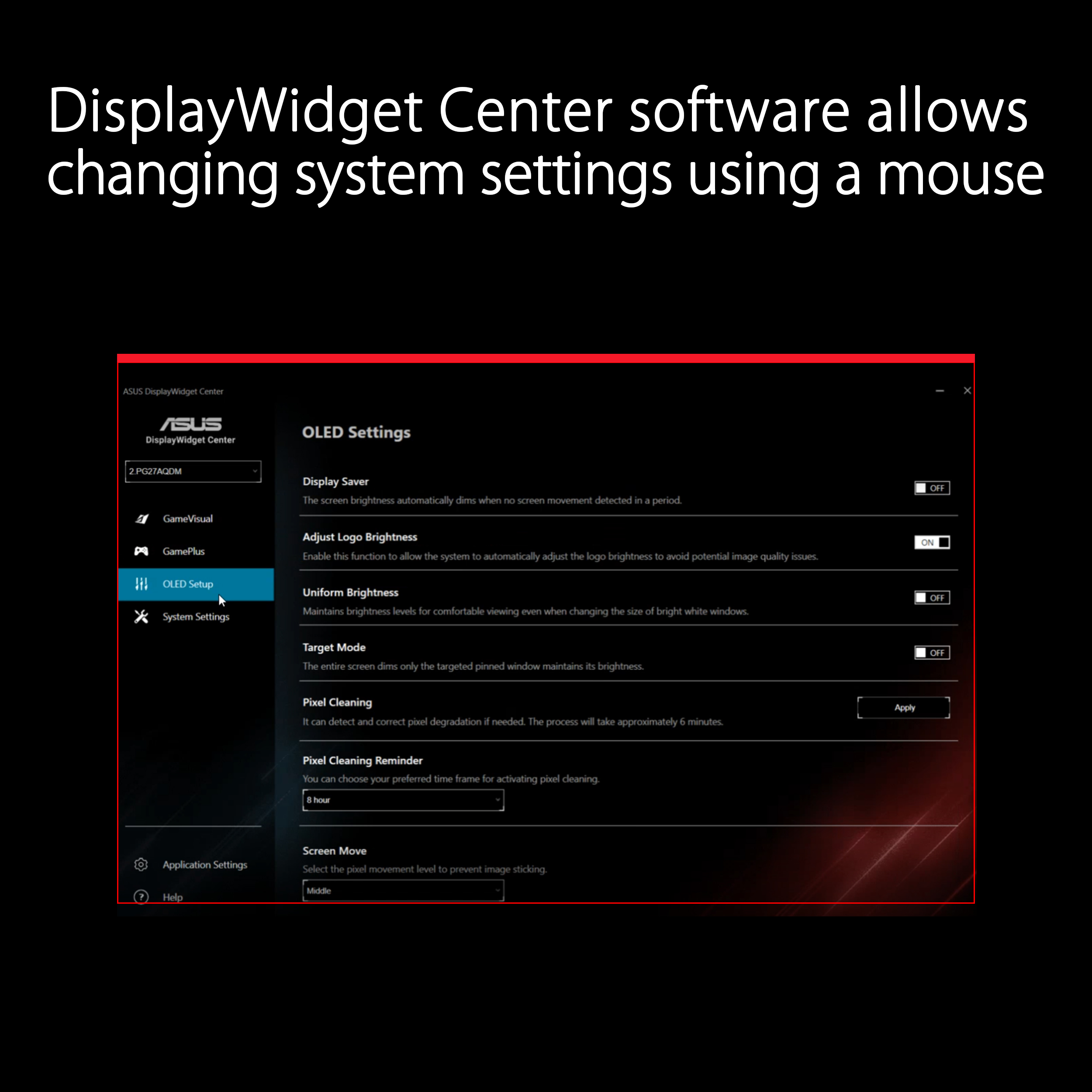 ASUS ROG Swift WOLED PG27AQDM 27-inch QHD 240Hz Gaming Monitor - image 5