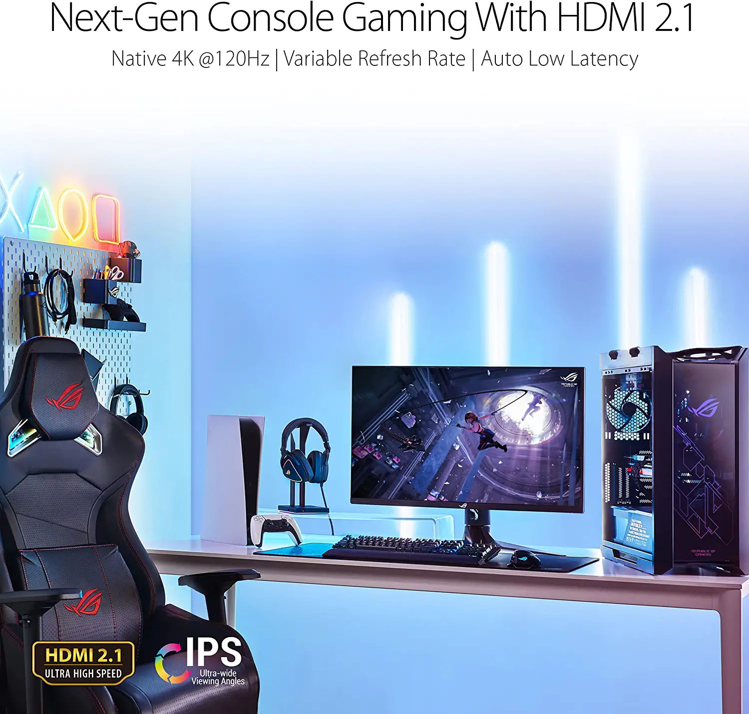 ASUS ROG Swift PG32UQ IPS 144Hz 1ms G-SYNC 4K UHD Monitor - image 2