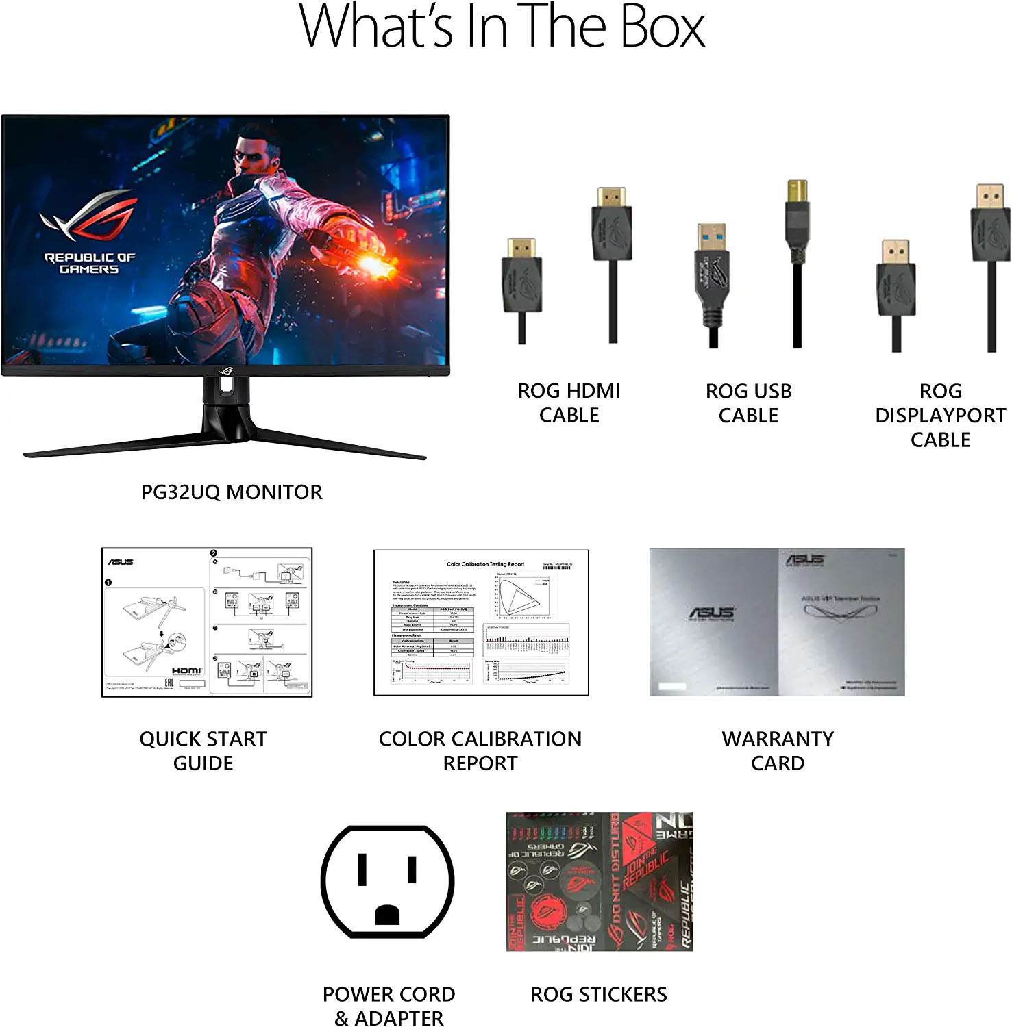 ASUS ROG Swift PG32UQ IPS 144Hz 1ms G-SYNC 4K UHD Monitor - image 8